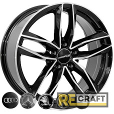 Zorat Wheels BK690 7.5x17 5x112 ET38 DIA66.6 Black