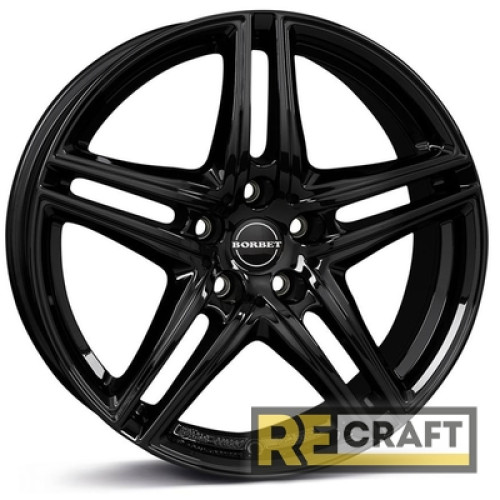 Borbet XR 7.5x16 5x112 ET40 DIA66.6 Black Borbet XR 7.5x16 5x112 ET40 DIA66.6 Black