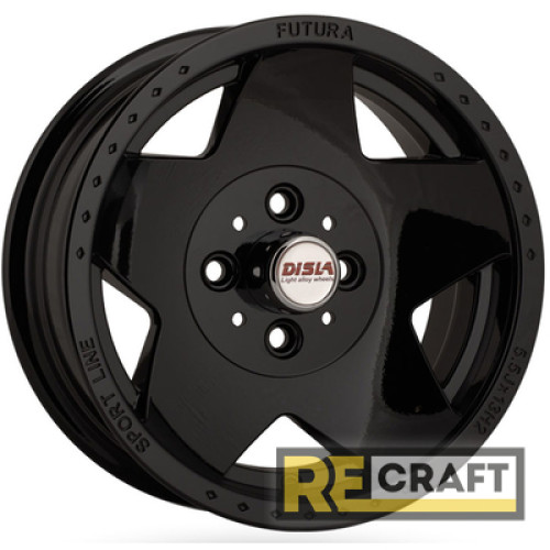 Disla Futura 5.5x13 4x98 ET5 DIA58.6 Black Disla Futura 5.5x13 4x98 ET5 DIA58.6 Black
